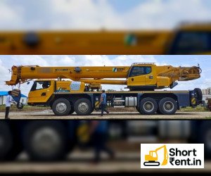 XCMG 80 ton Tyre Mounted Crane heavy construction equipment for rent in Bol, AHMADABAD