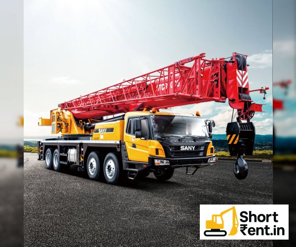 SANY STC 800 tyre Mounted Crane heavy construction equipment for rent in Kempegowda International Airport, BENGALURU URBAN