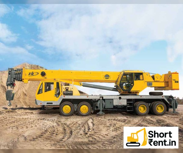 Till TMS 850 -50 Ton Tyre Mounted Crane heavy construction equipment for rent in Dharampura, CHHATARPUR
