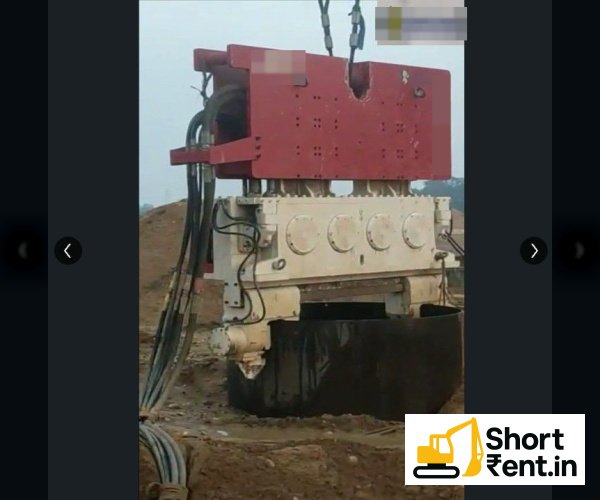 8 Ton Vibeo Hammer heavy construction equipment for rent in Bardwara, CHITRAKOOT
